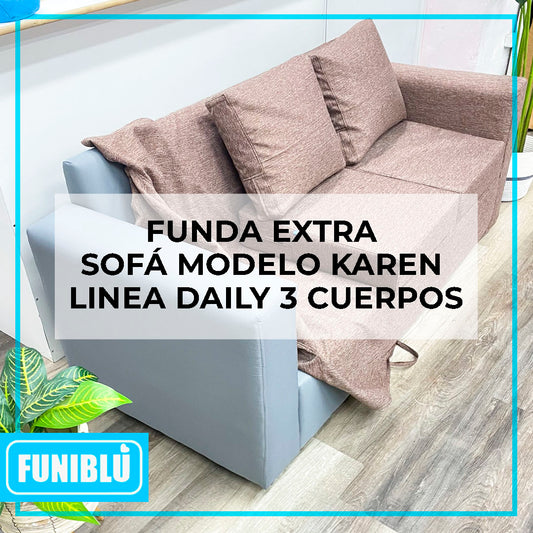 FUNDA EXTRA Sofá Karen- 3 Cuerpos