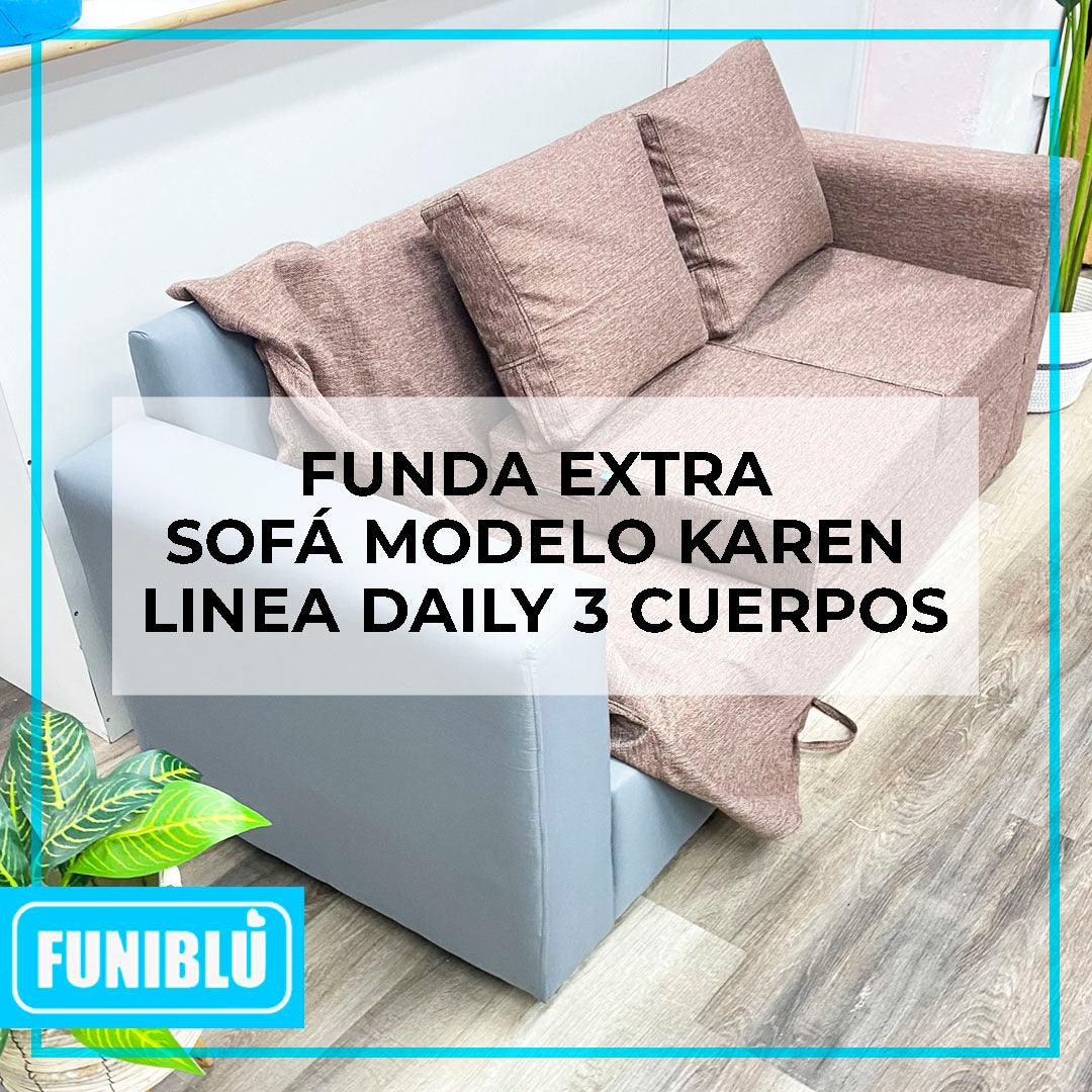 FUNDA EXTRA Sofá Karen- 3 Cuerpos