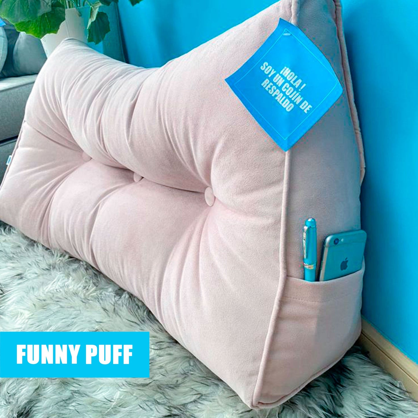 Funny Back Estándar 50cm alto (Cojín tipo Respaldo) FELPA